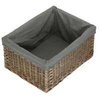 The Willow Basket Jumbo Antique Wash Wicker Storage Basket