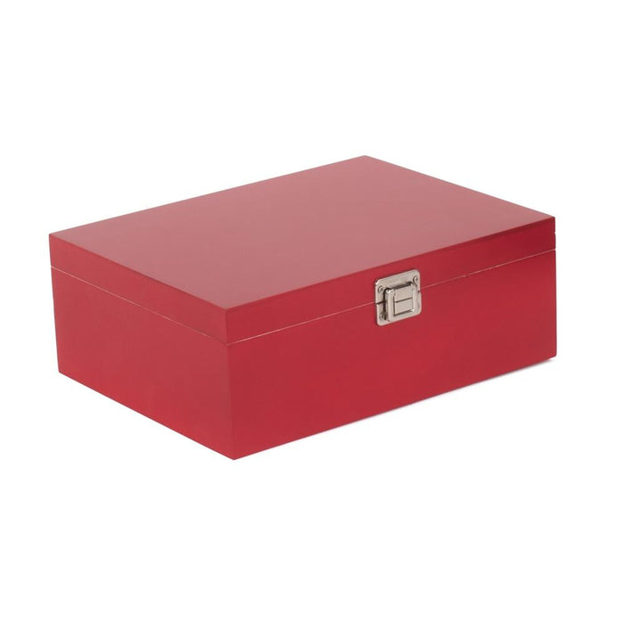 The Willow Basket Red Wooden Storage Box