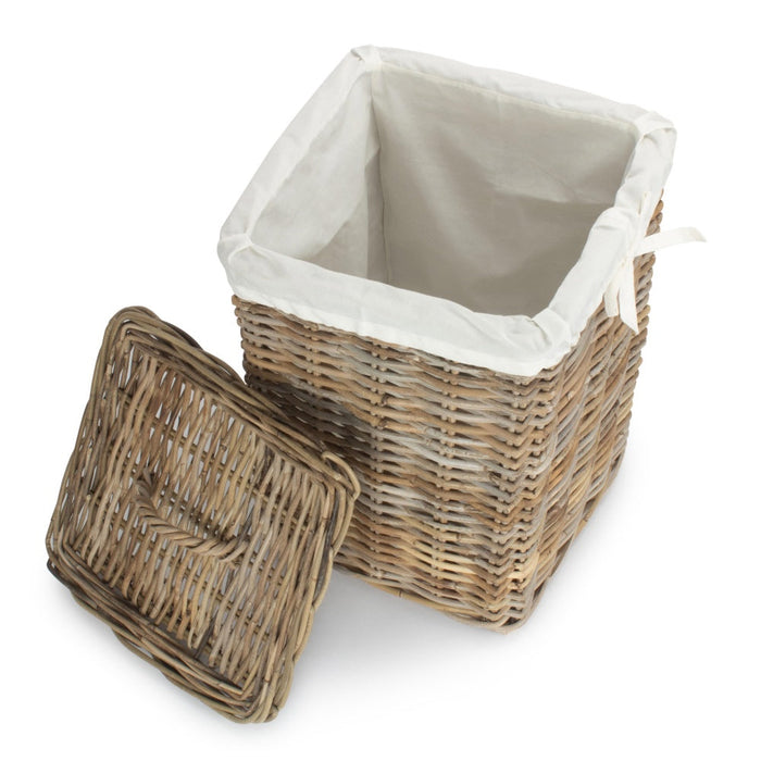 The Willow Basket Square Rattan Laundry Basket