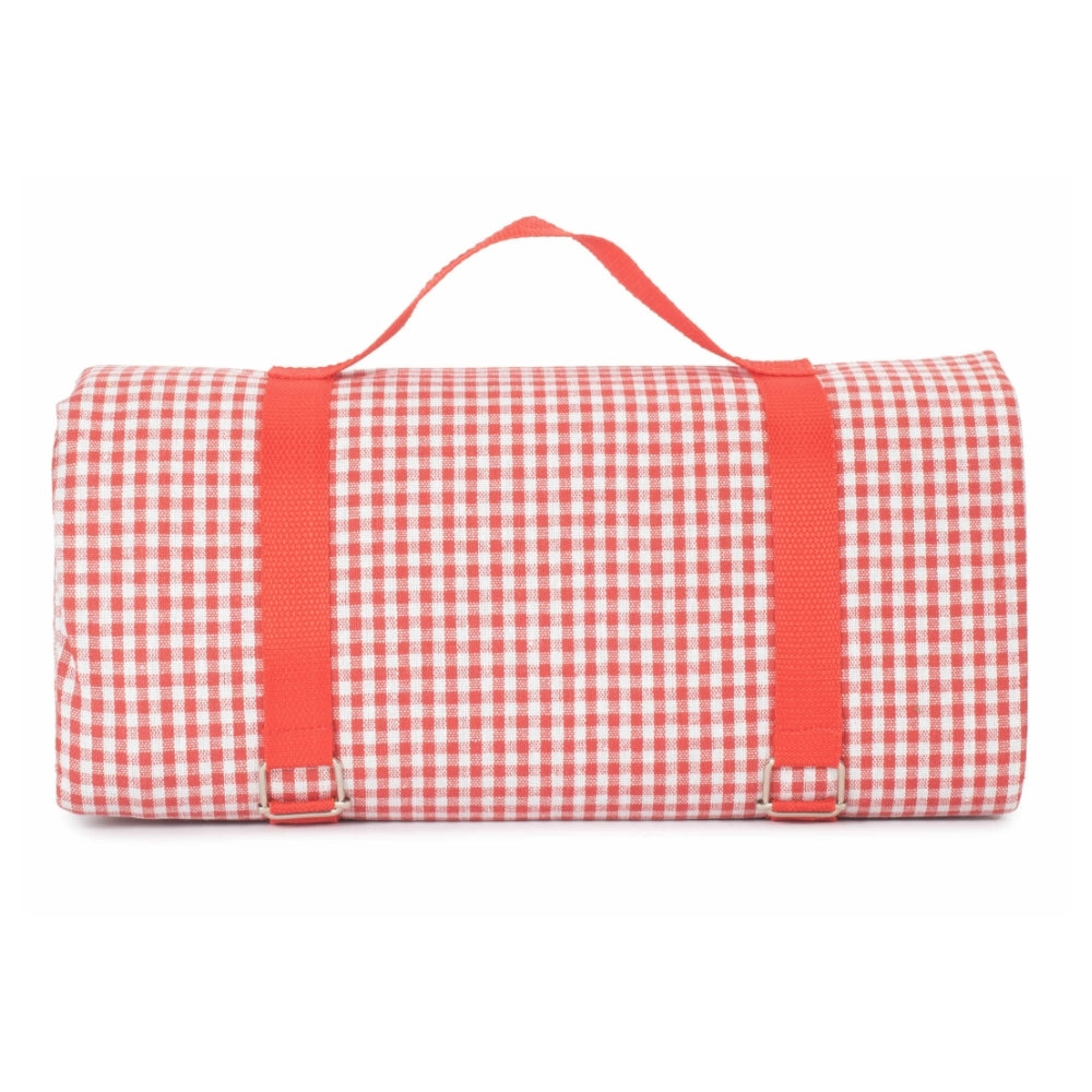 The Willow Basket Red and White Gingham Picnic Blanket