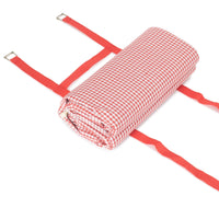 The Willow Basket Red and White Gingham Picnic Blanket