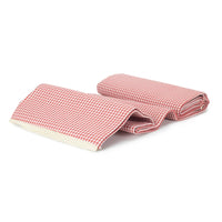 The Willow Basket Red and White Gingham Picnic Blanket