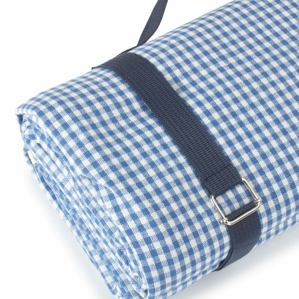 Blue and white checkered picnic 2025 blanket