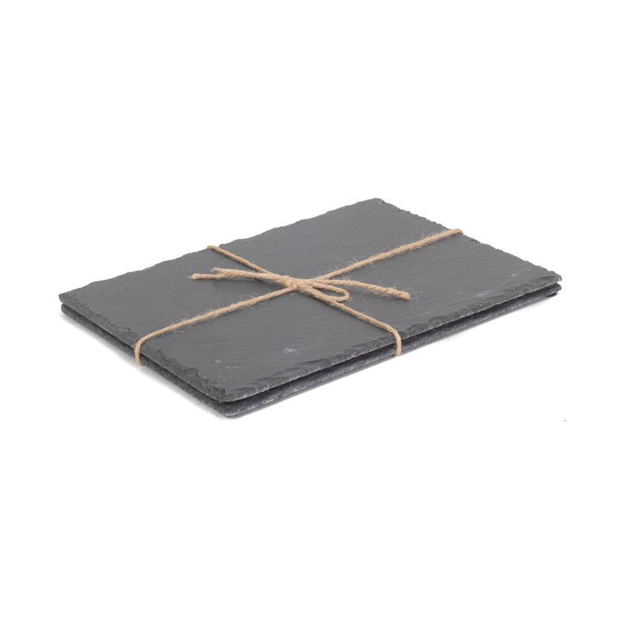 The Willow Basket Drinks Large Rectangular Slate Place Mat Set 2