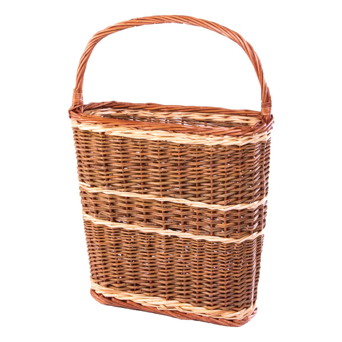 The Willow Basket Oval Bottle Picnic Basket Carrier