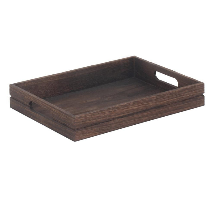 The Willow Basket Dark Wooden Tray