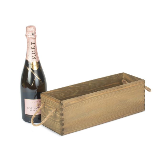 The Willow Basket Vintage Fired Champagne and Wine Planter