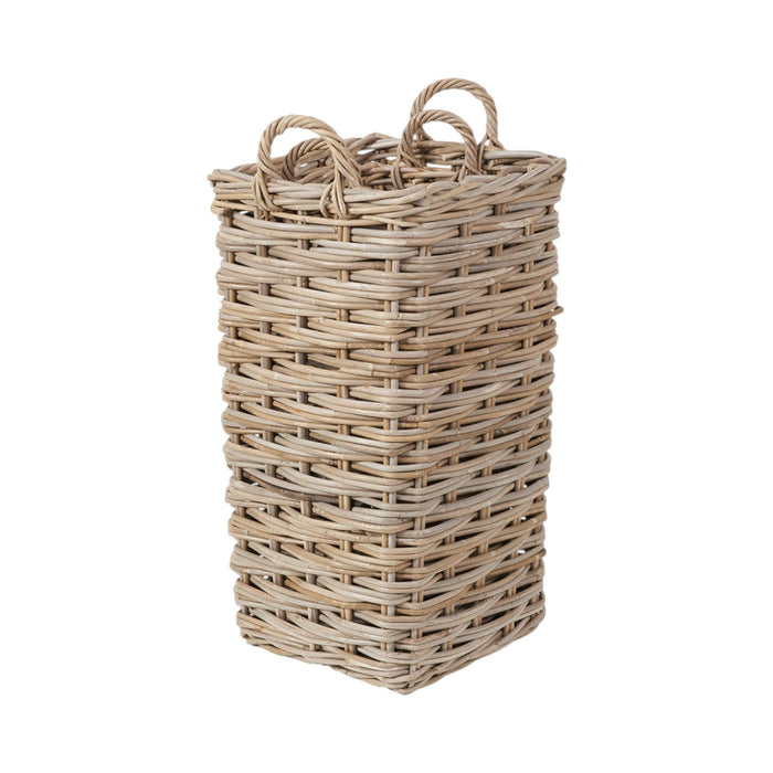 Set of 2 Square Grey Kubu Umbrella Baskets
