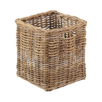 Grey Kubu Rattan Square Storage Basket