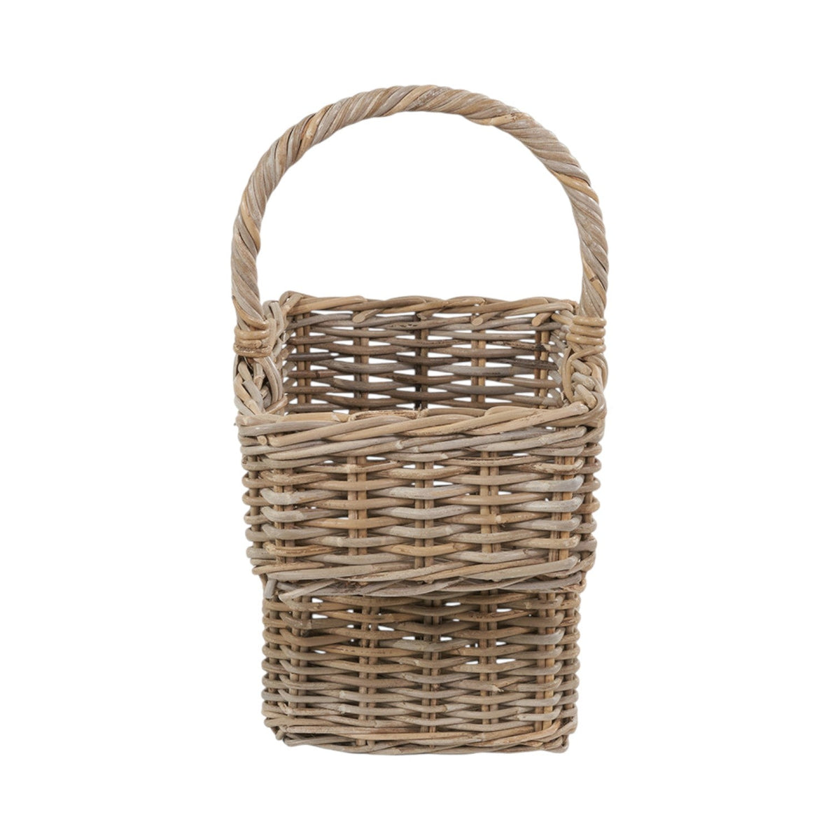 Grey Kubu Rattan Stair Basket Large