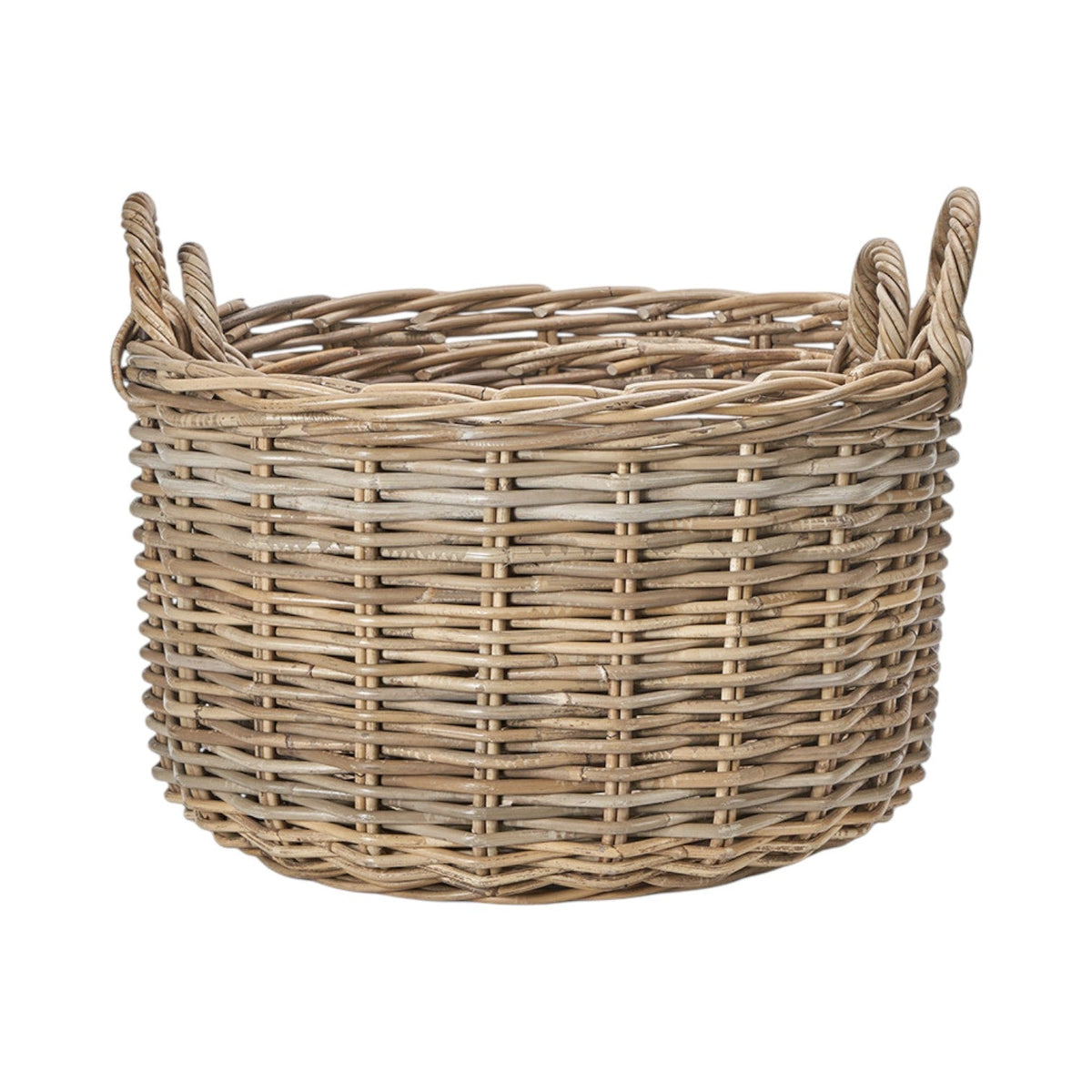 Set of 2 Grey Kubu Log Baskets