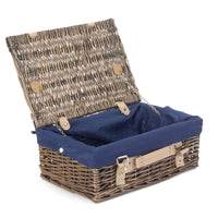 Red Hamper Double Steamed Wicker Picnic Basket