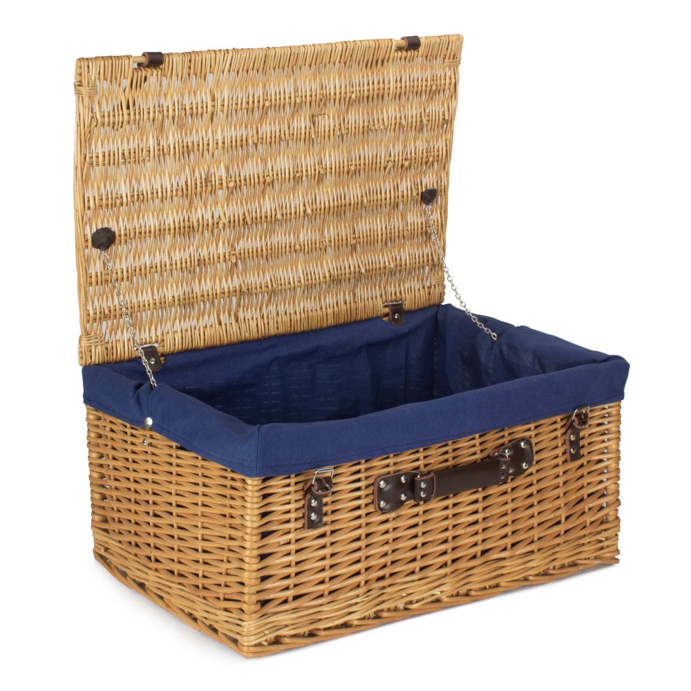 Red Hamper Buff 62cm Picnic Basket