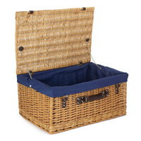 Red Hamper Buff 62cm Picnic Basket