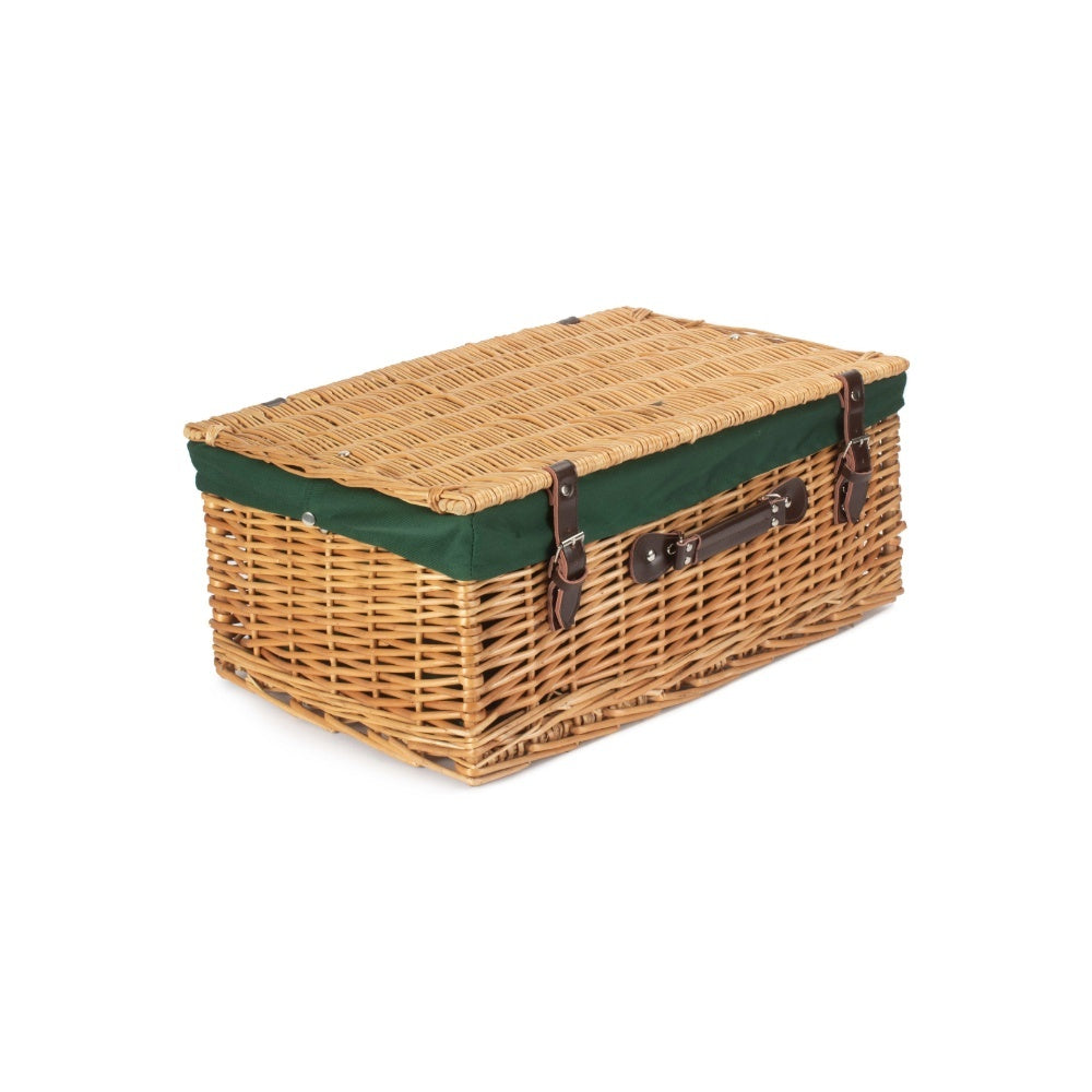 Red Hamper 55cm Buff Empty Picnic Basket