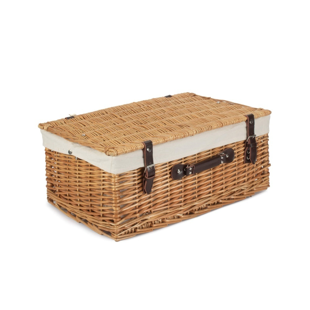 Red Hamper 55cm Buff Empty Picnic Basket
