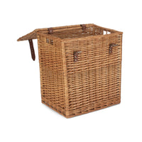 Red Hamper Double Steamed Vintner Storage Wicker Picnic Basket