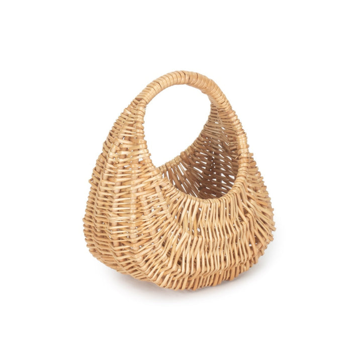 Red Hamper Small Gondola Buff Willow Shopping Basket