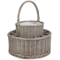Red Hamper Chilled Drinks Picnic Basket