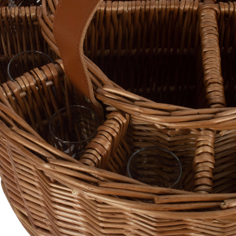 Wicker Light Steamed Garden Party Basket