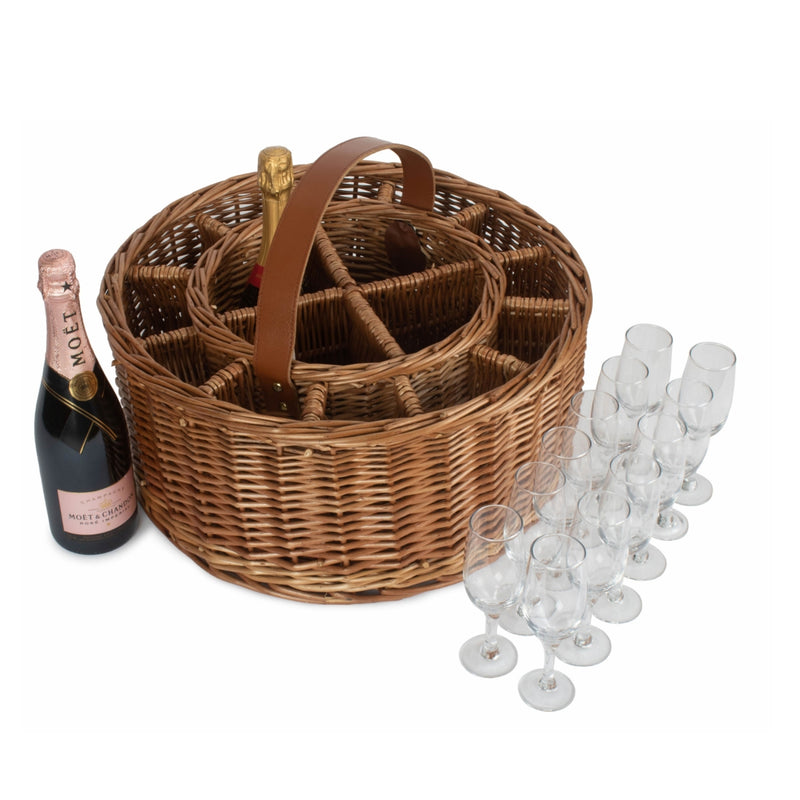 Wicker Light Steamed Garden Party Basket