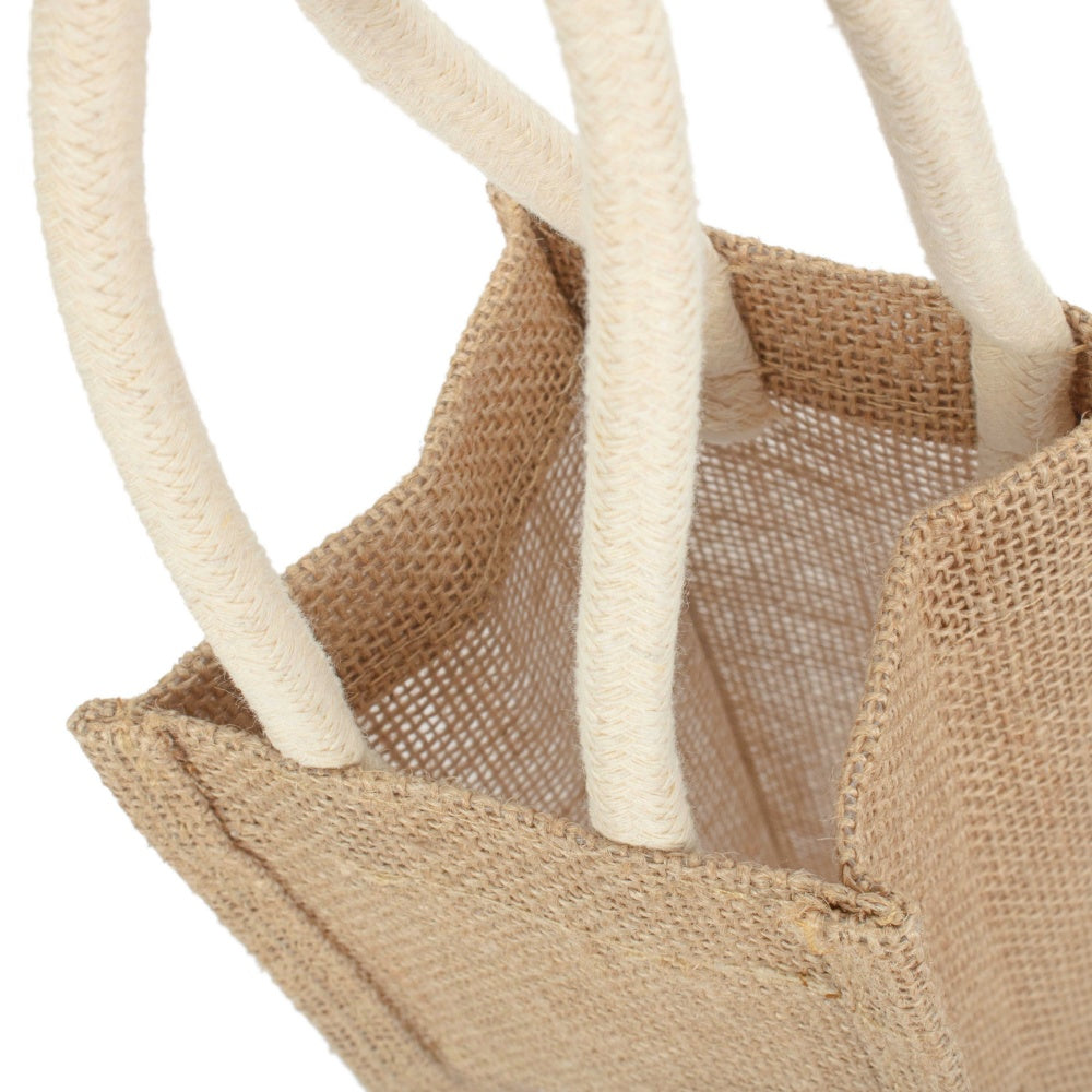 Red Hamper Bottle Jute Bag