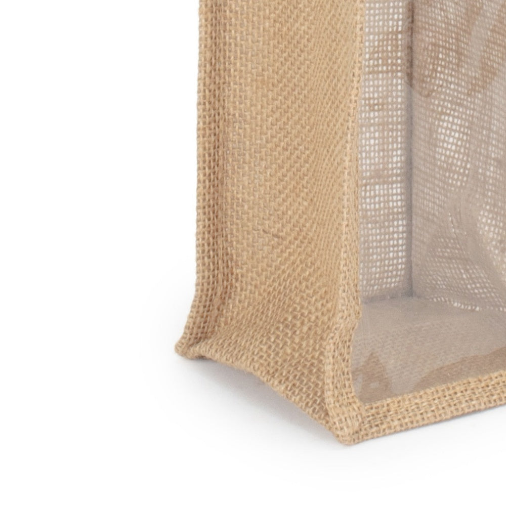 Red Hamper Bottle Jute Bag