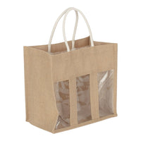 Red Hamper Bottle Jute Bag