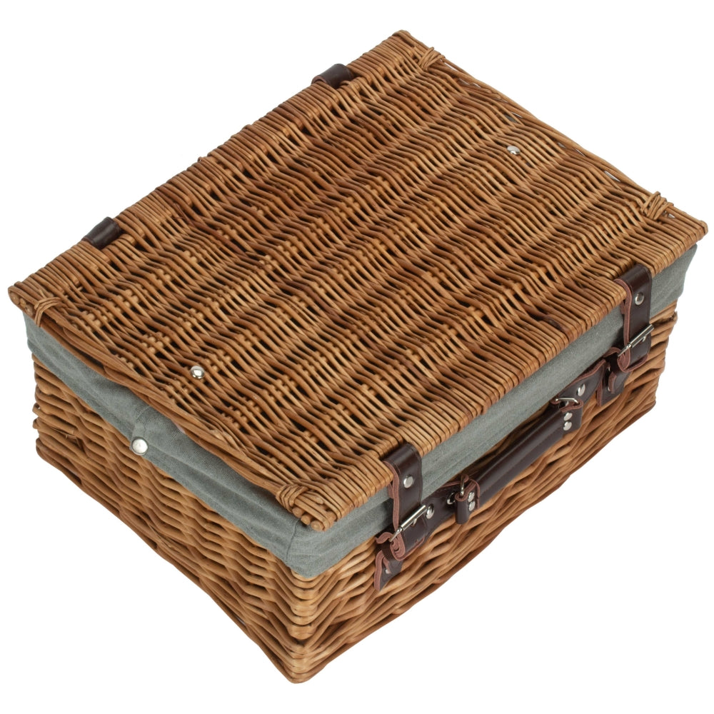 Red Hamper Double Steamed 40cm Picnic Basket