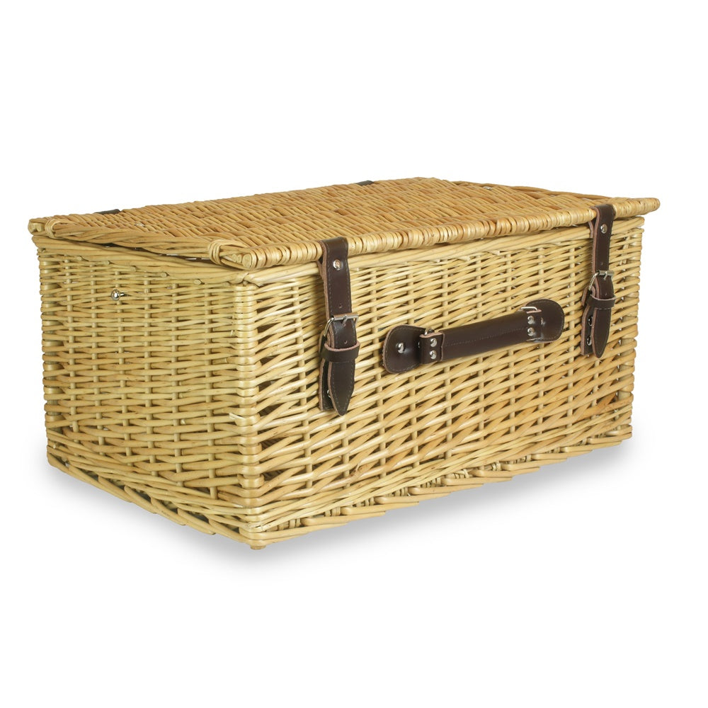 Red Hamper Buff 51cm Picnic Basket