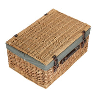 Red Hamper Buff 51cm Picnic Basket