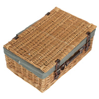 Red Hamper Buff 45cm Picnic Basket