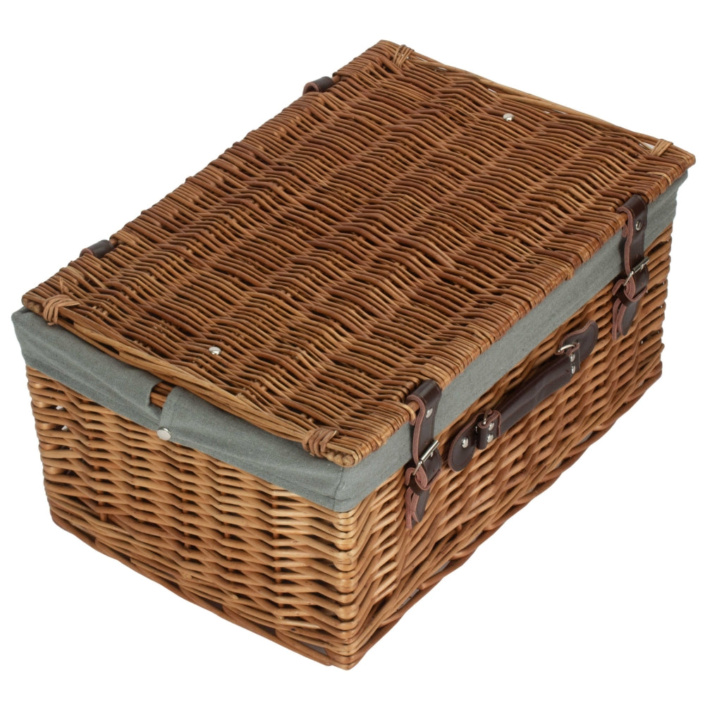 Red Hamper Double Steamed 51cm Picnic Basket