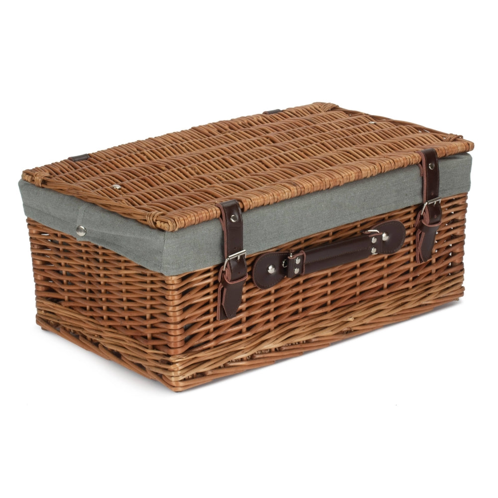 Red Hamper 46cm Double Steamed Picnic Basket