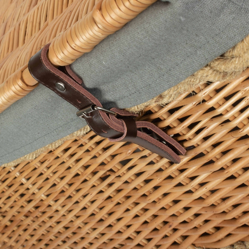 Red Hamper 72cm Rope Handled Trunk Picnic Basket