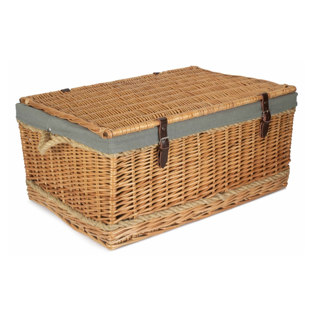 Red Hamper 72cm Rope Handled Trunk Picnic Basket