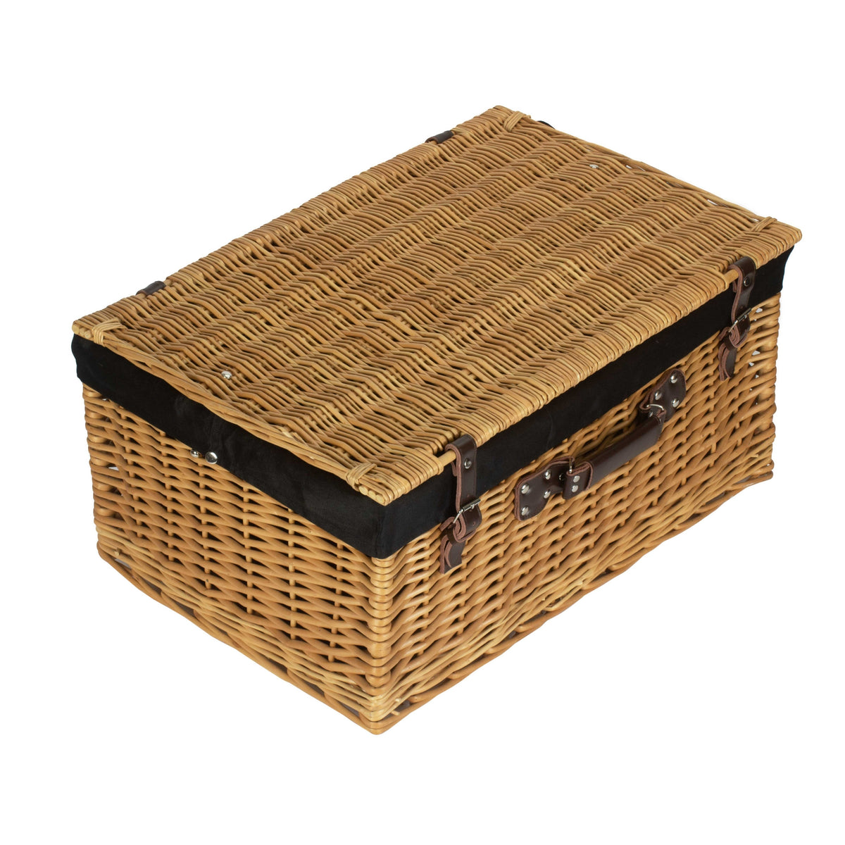 Red Hamper Buff 62cm Picnic Basket