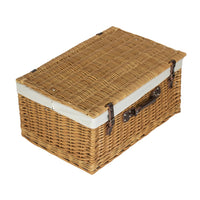 Red Hamper Buff 62cm Picnic Basket