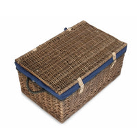 Red Hamper 62cm Antique Wash Picnic Basket