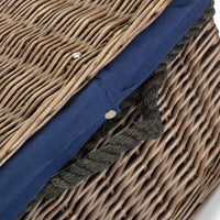 Red Hamper 62cm Antique Wash Picnic Basket
