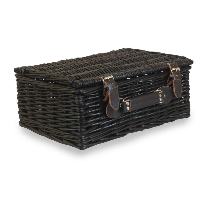 Red Hamper Black Willow Picnic Basket