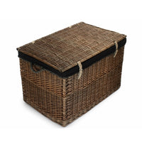 Large Antique Wash Wicker Storage Basket
