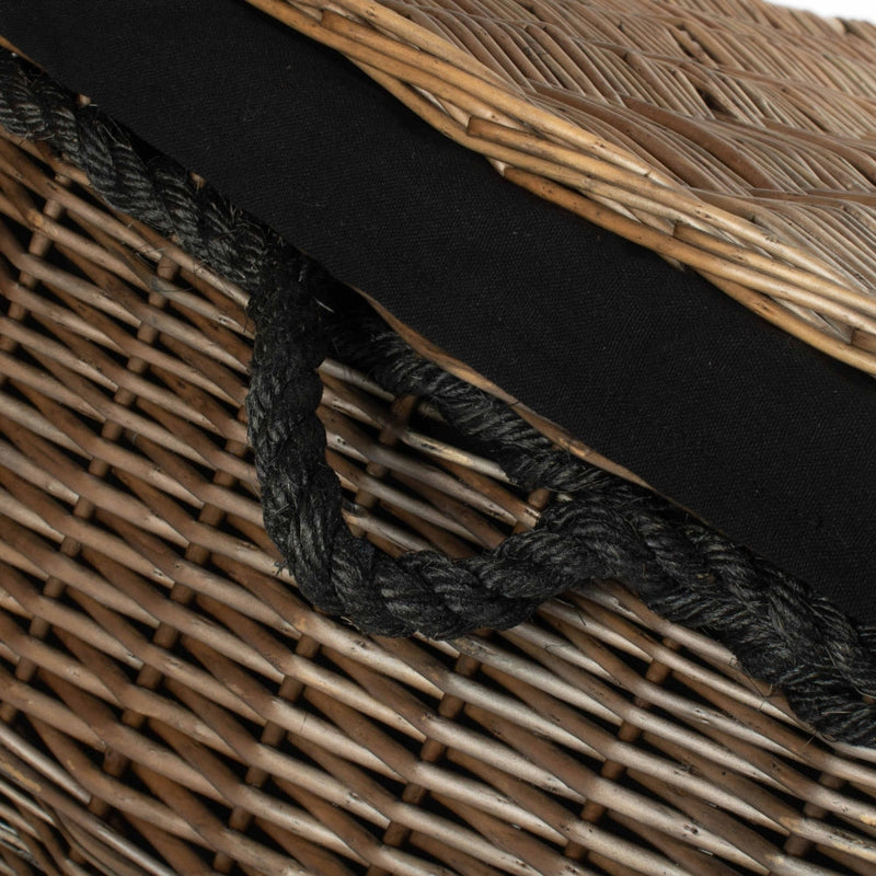 Large Antique Wash Wicker Storage Basket