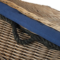 Large Antique Wash Wicker Storage Basket