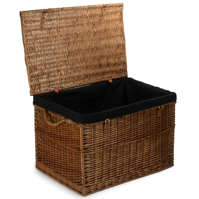 Large Light Steamed Wicker Storage Basket