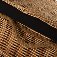Large Light Steamed Wicker Storage Basket