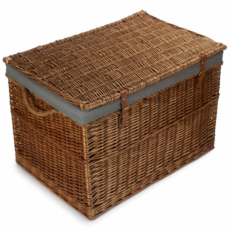 Large Light Steamed Wicker Storage Basket
