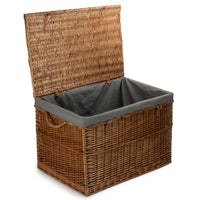 Large Light Steamed Wicker Storage Basket