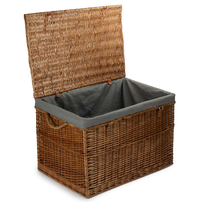 Large Light Steamed Wicker Storage Basket