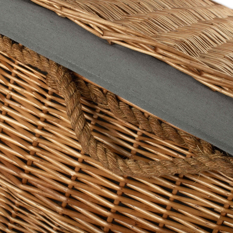Large Light Steamed Wicker Storage Basket